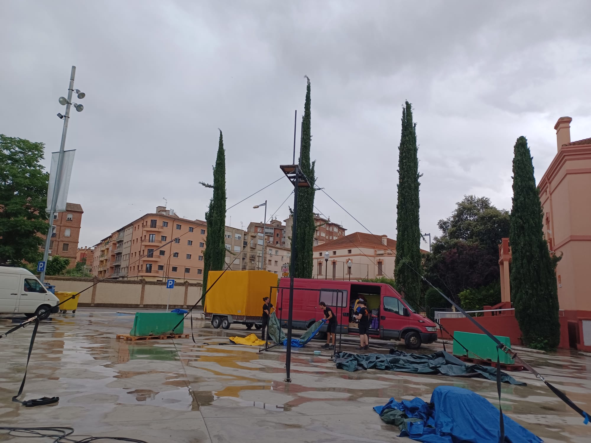 La lluvia obligó a suspender los actos previstos